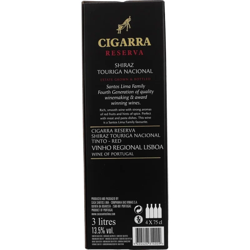 Cigarra Shiraz Reserva 13,5 %