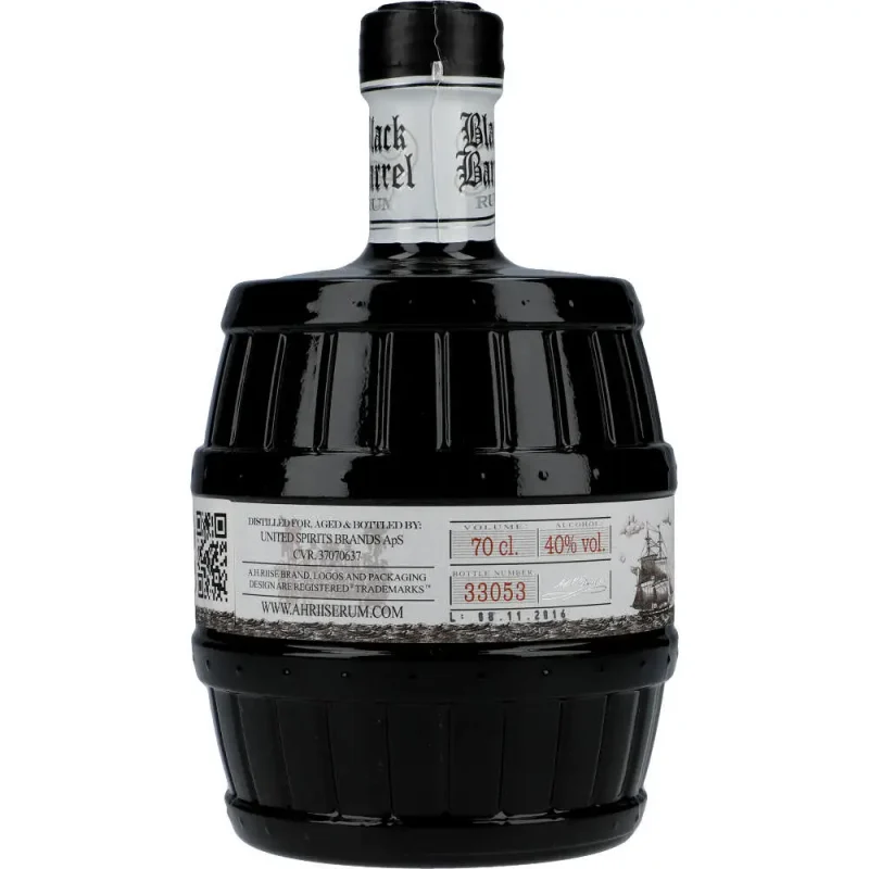 A.H. Riise Black Barrel Premium Navy Spiced Rum 40 %