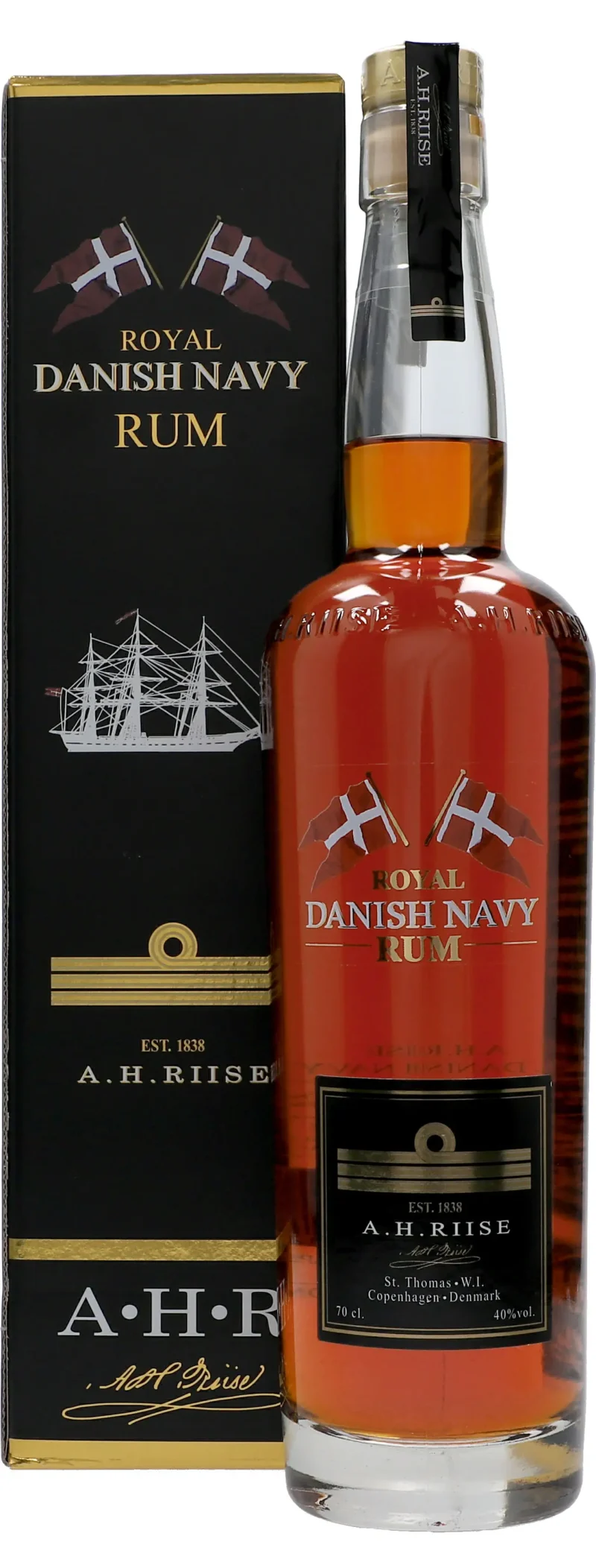 A.H. Riise Danish Navy Rum 40 %