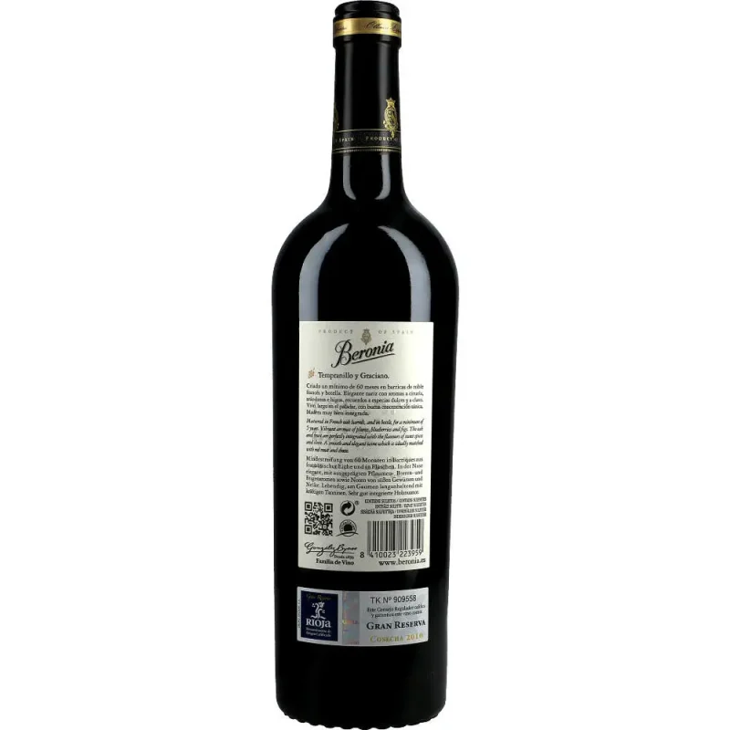 Beronia Rioja Reserva 14 %