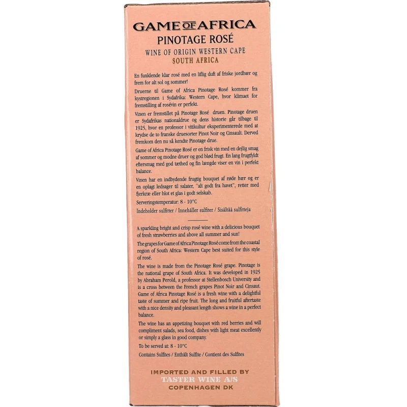 Game of Africa Pinotage Rose 13 %