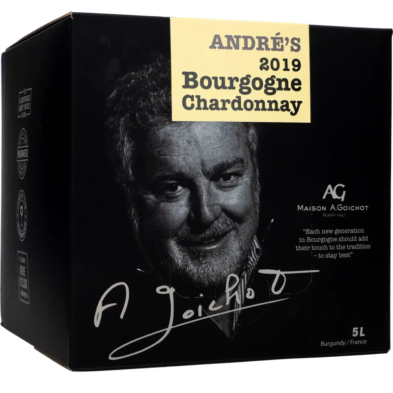 ANDRE’S 2019 Bourgogne Chardonnay 13 %