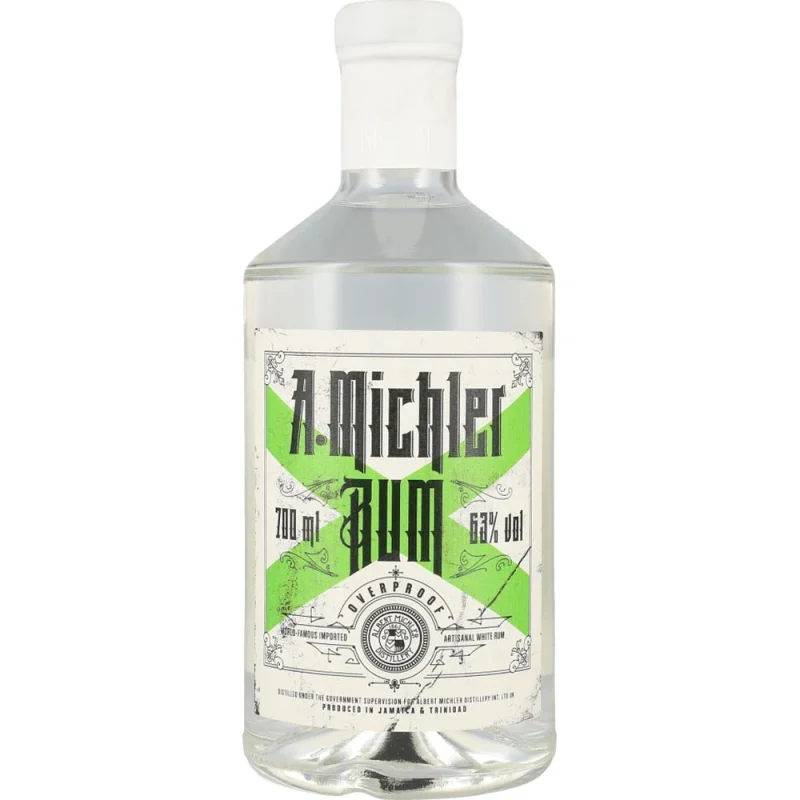 Michlers Overproof Artisanal White Rum 63 %