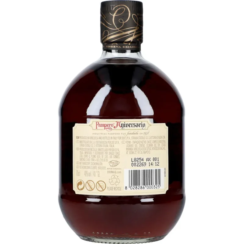 Pampero Rum Aniversario 40 %