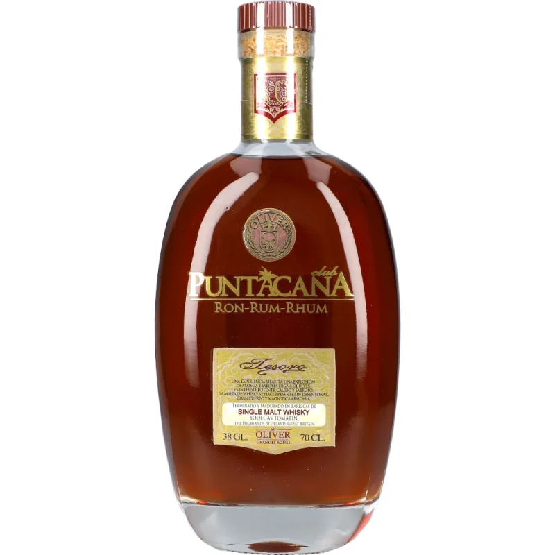 Puntacana Tesoro 15 Years Malt Whisky 38 %