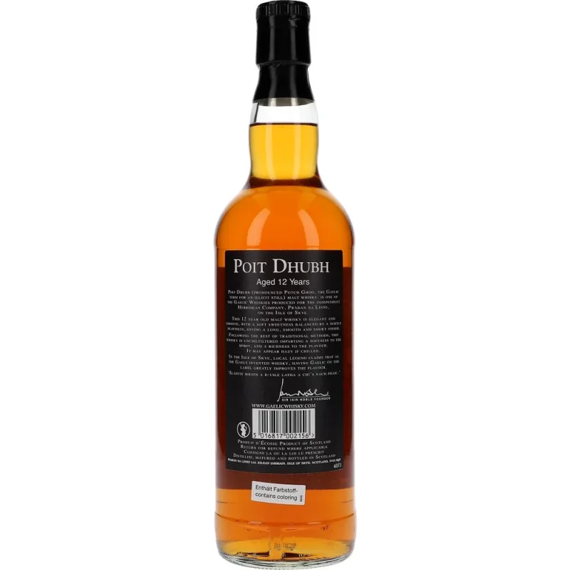 Poit Dhubh 12y Malt Whisky 43 %