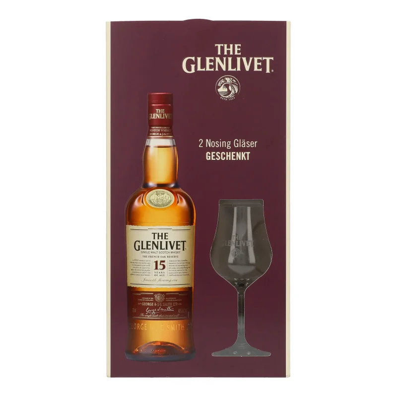 The Glenlivet 15y + 2 gläser 40 %