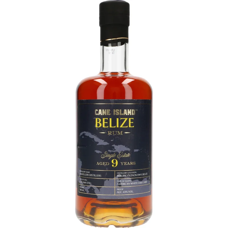 Cane Island Belize Rum 9y 43 %