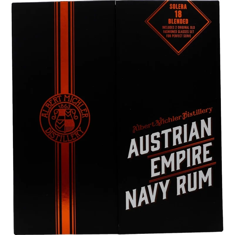 Austrian Empire Navy Rum Solera 18y + 2 Glas 40 %
