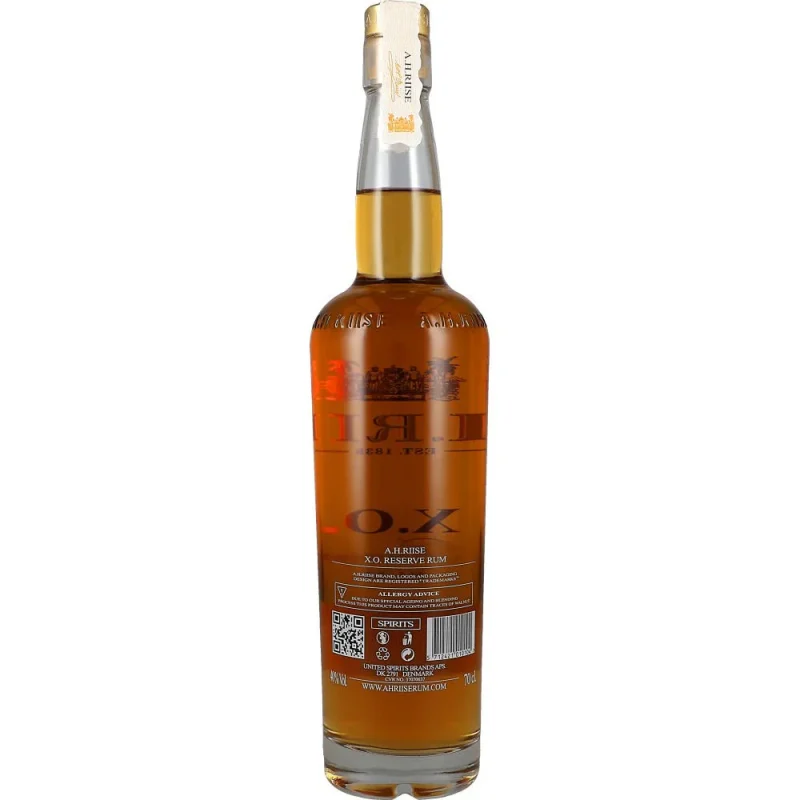 A.H. Riise X.O. Rum 40 %