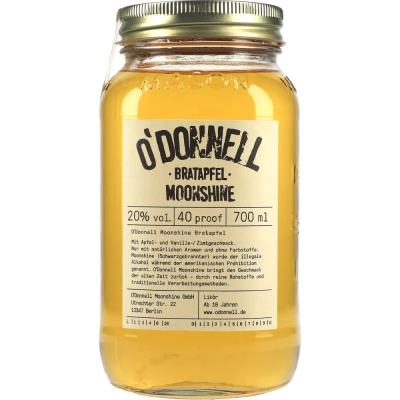 O’Donnell Moonshine Bratapfel 20 %