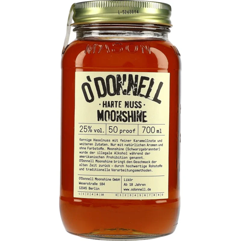 O’Donnell Moonshine Harte Nuss 25 %