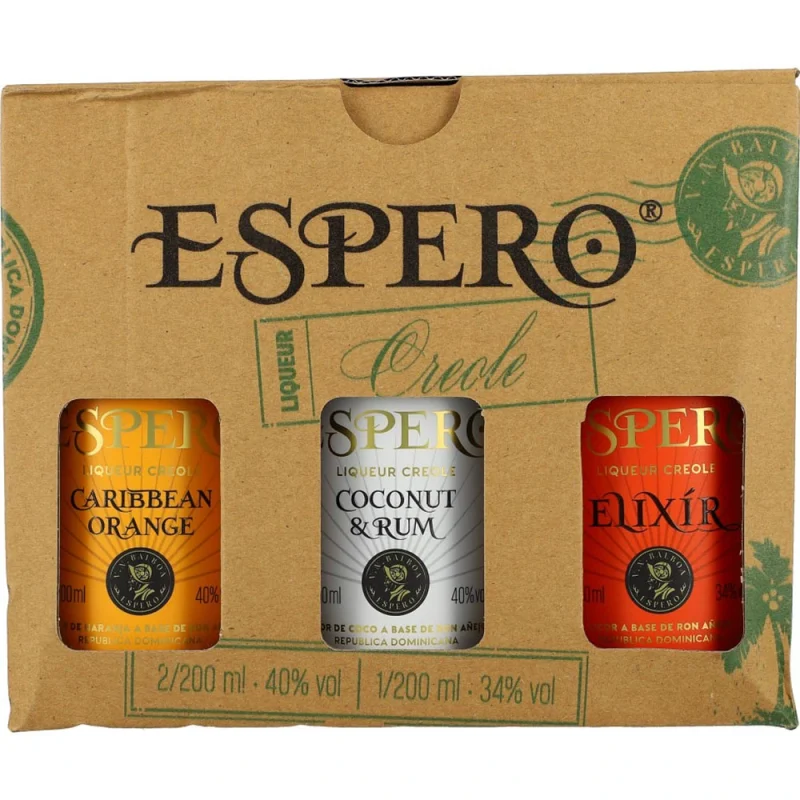 Espero Creole Giftset (Orange/Coconut&Rum/Elixir) 38 %
