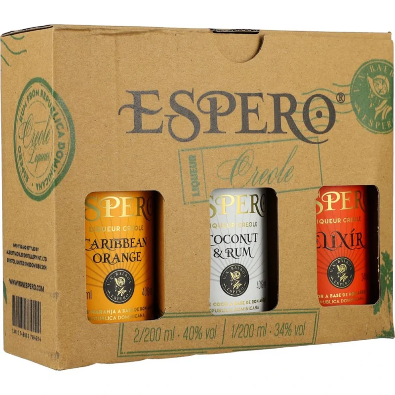 Espero Creole Giftset (Orange/Coconut&Rum/Elixir) 38 %