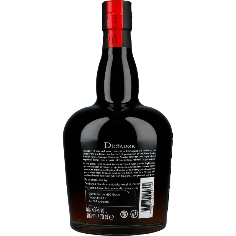 Dictador Columbian Rum 12y 40 %