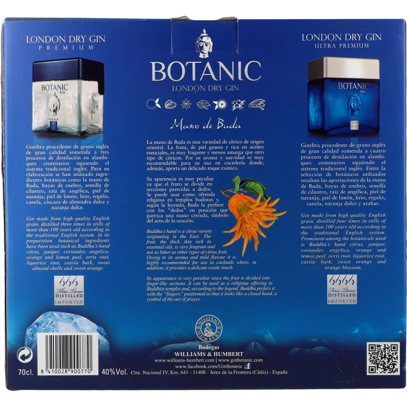 Botanic Cubical Premium London Dry Gin + Glas 40 %