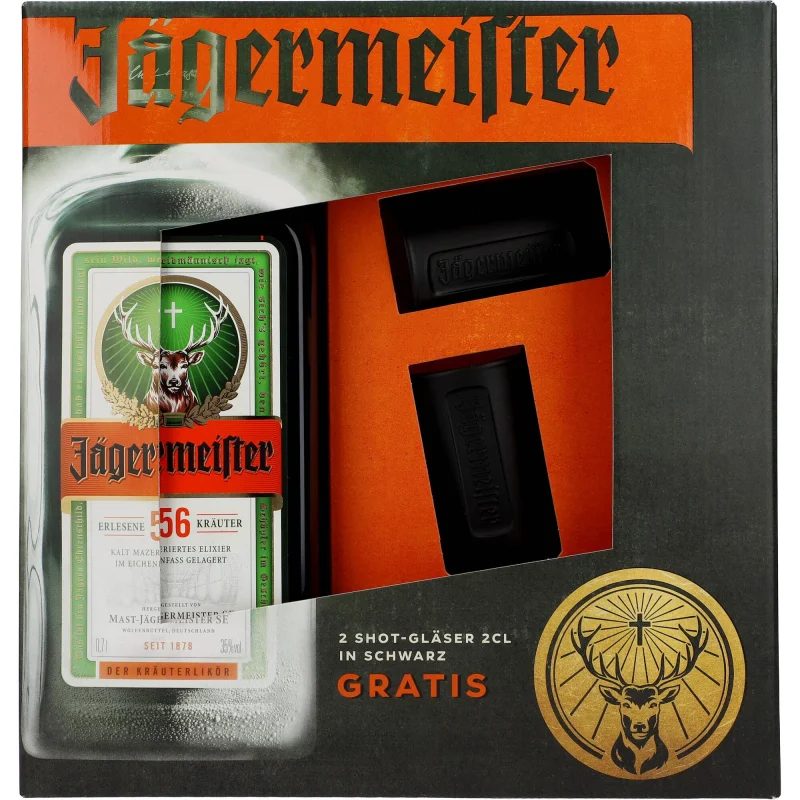 Jägermeister 35 % +2 Ammuttu Lasi