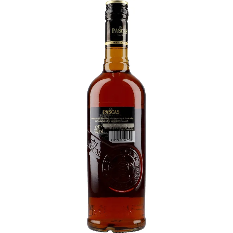 Old Pascas Ron Negro Dark Rum 37,5 %