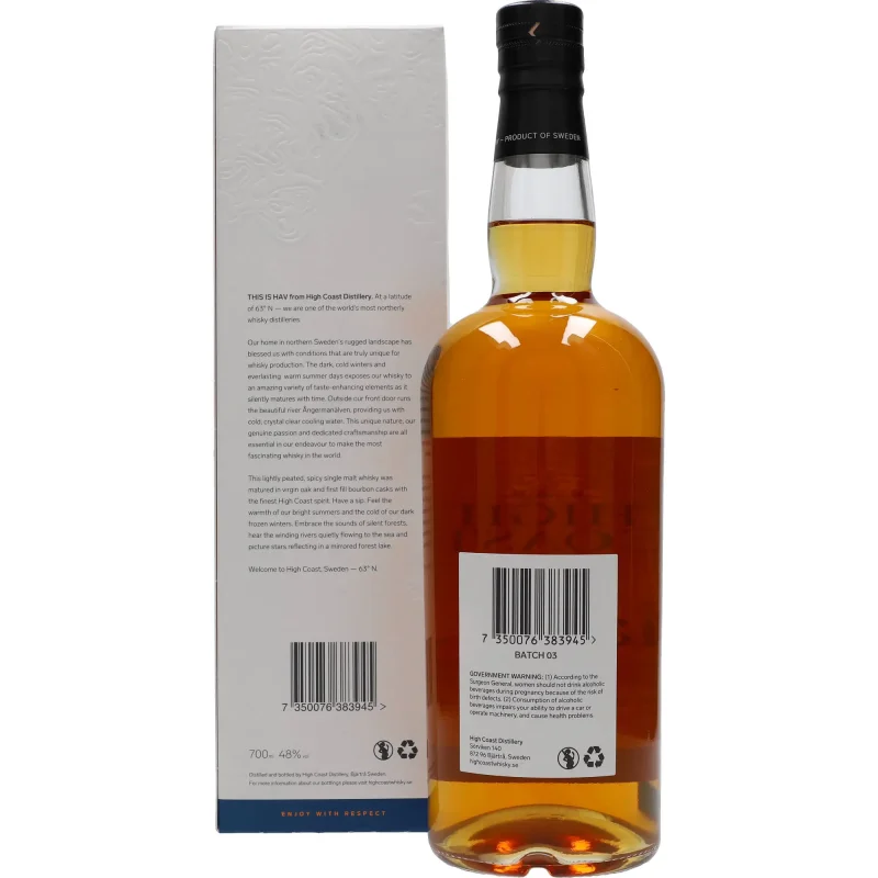 Box Whisky High Coast HAV Oak Spice 48 %