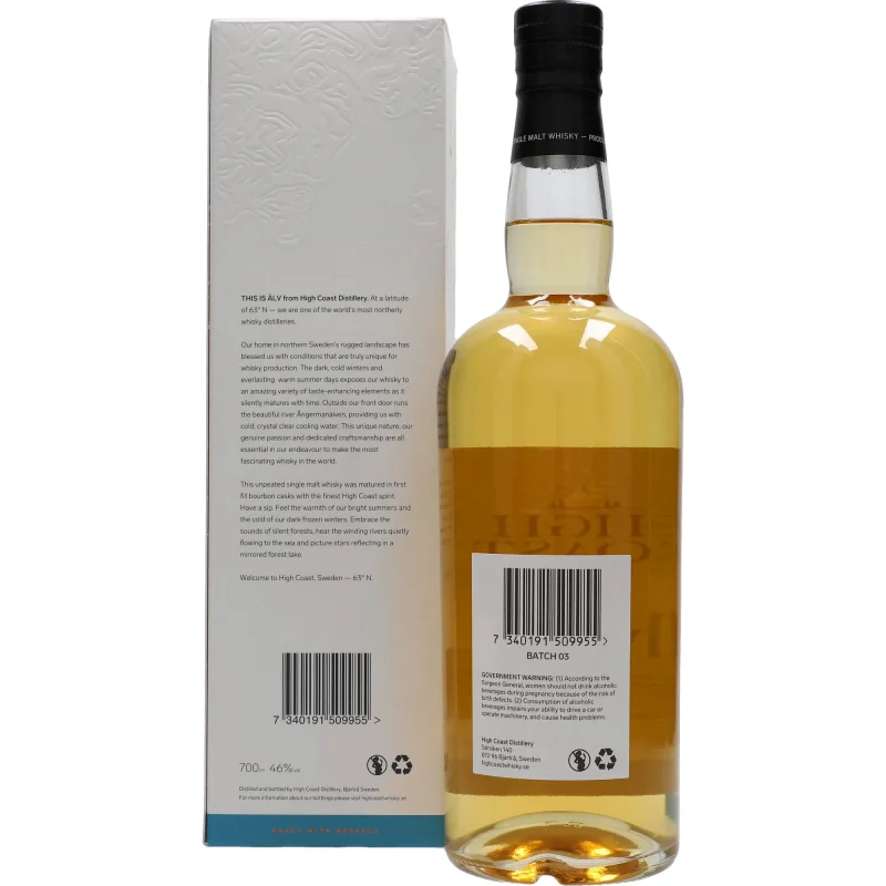 Box Whisky High Coast ÄLV Delicate Vanilla 46 %