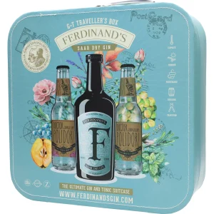 Ferdinand’s Gin Matkalaukku Kanssa 2 Lasi Dr. Polidori Dry Tonic Kurkku 44 %