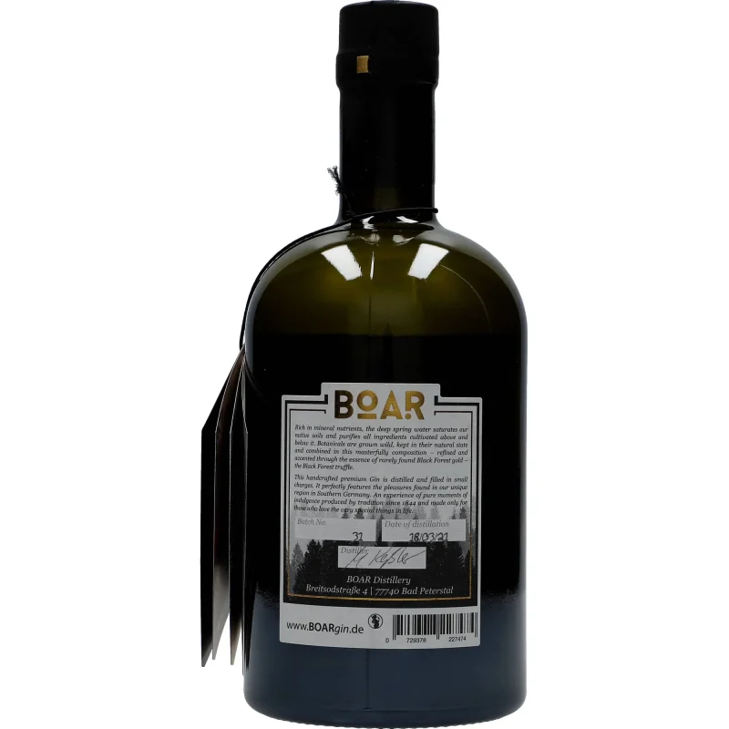 BOAR Black Forest Dry Gin 43 %