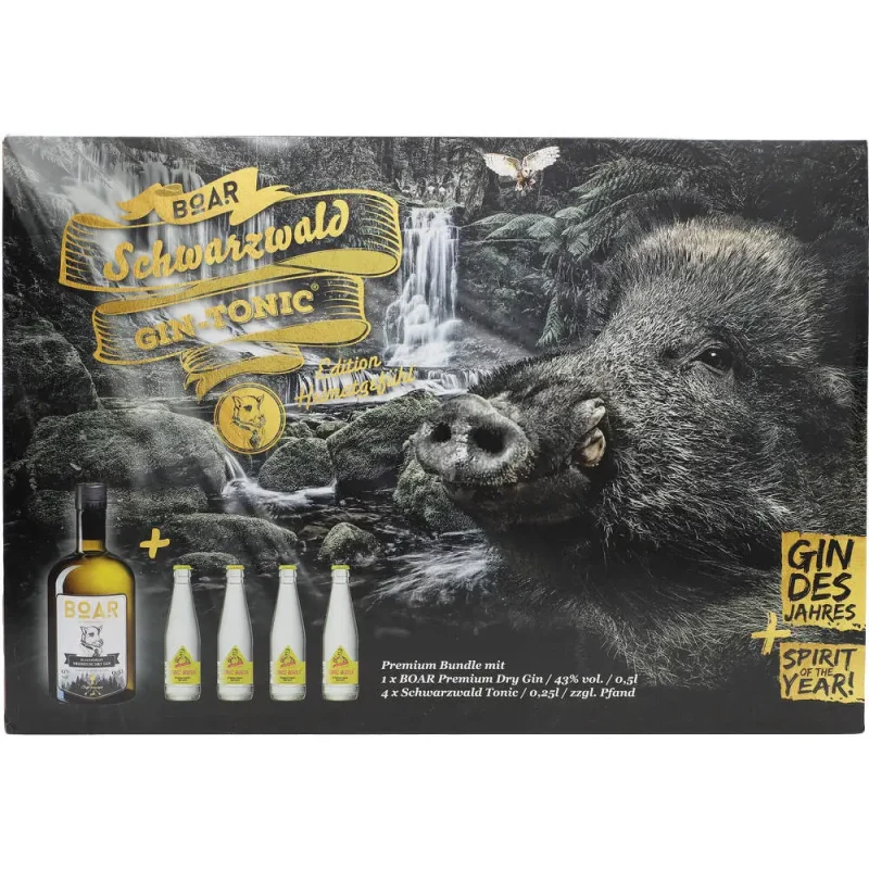BOAR Schwarzwald Gin Tonic Edition Heimatgefühl 43 %