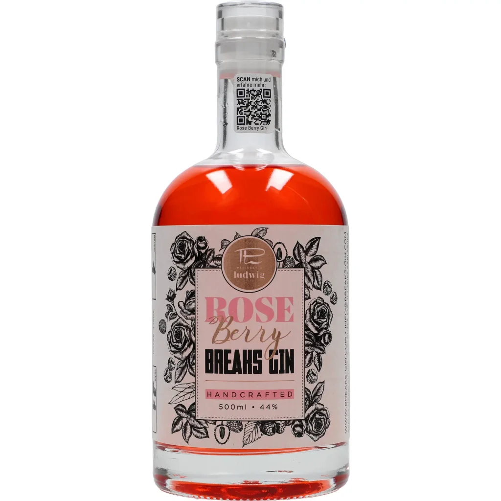 Breaks Rose Berry Gin 44 %