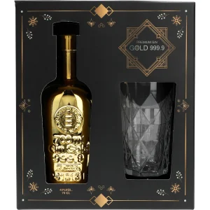 Gin Gold 999,9 40 % + Glas