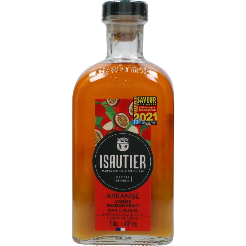 Isautier Arrange Lychee Passion Fruit Rum Liqueur 40 %