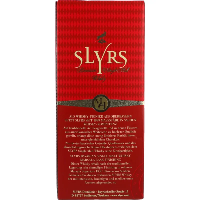 SLYRS Single Malt Whisky Marsala Cask Finish 46 %